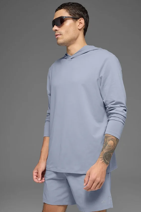 Conquer Reform Langarmshirt mit Kapuze – Winter Frost