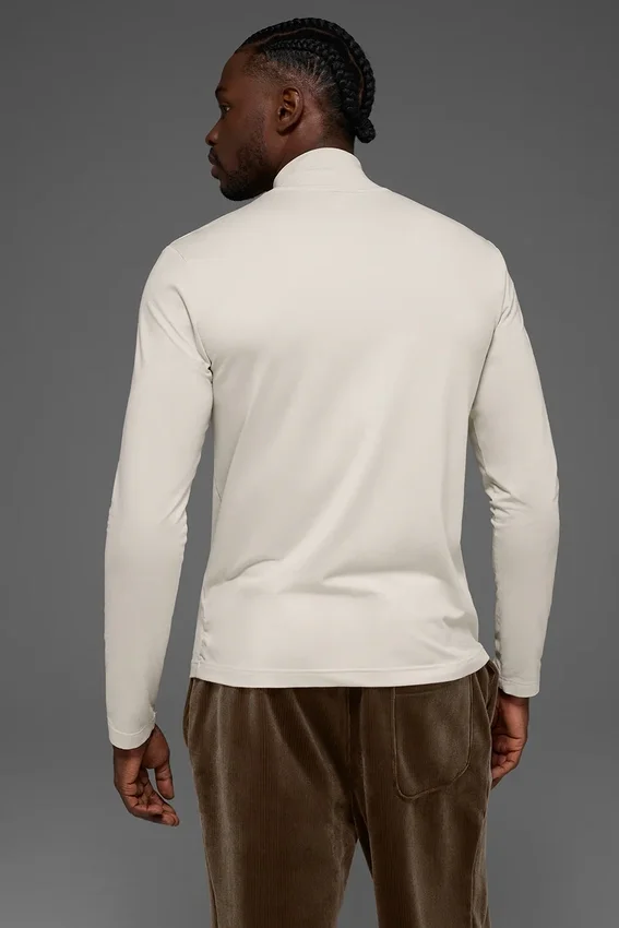 Conquer Reform Langarmshirt mit Stehkragen – Bone