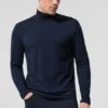 Conquer Reform Langarmshirt mit Stehkragen – Marineblau