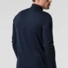 Conquer Reform Langarmshirt mit Stehkragen – Marineblau