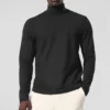 Conquer Reform Langarmshirt mit Stehkragen – Schwarz