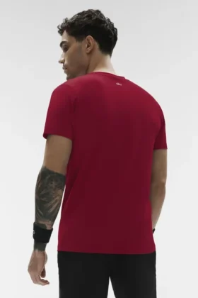Conquer Reform Rundhals-Kurzarmshirt – Garnet