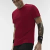 Conquer Reform Rundhals-Kurzarmshirt – Garnet
