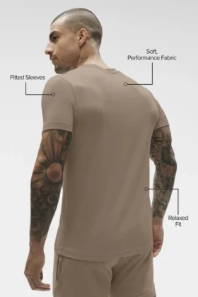 Conquer Reform Rundhals-Kurzarmshirt – Gravel