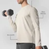 Conquer Reform Rundhals-Langarmshirt – Bone