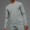Conquer Reform Rundhals-Langarmshirt – Lunar Grey