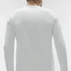 Conquer Reform Rundhals-Langarmshirt – Weiß