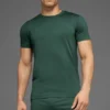 Conquer Reform Rundhals-T-Shirt mit Kurzarmshirts – Clover Green
