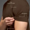 Conquer Reform Rundhals-T-Shirt mit Kurzarmshirts – Espresso