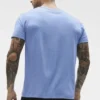 Conquer Reform Rundhals-T-Shirt mit Kurzarmshirts – Provence Blue Heather