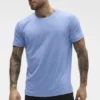 Conquer Reform Rundhals-T-Shirt mit Kurzarmshirts – Provence Blue Heather