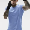 Conquer Reform Rundhals-T-Shirt mit Kurzarmshirts – Provence Blue Heather