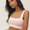 Cotton Cashmere Capri Dream BH – Sonnengetränktes Rosa/Weiß