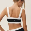 Cotton Cashmere Capri Dream Bra – Schwarz/Weiß