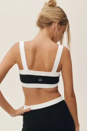 Cotton Cashmere Capri Dream Bra – Schwarz/Weiß