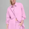 Cotton Real Deal Langarmshirt mit Knöpfen – Candy Heart Pink