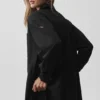 Cotton Real Deal Langarmshirt mit Knöpfen – Schwarz