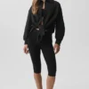 Cotton Real Deal Langarmshirt mit Knöpfen – Schwarz