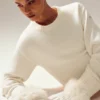 Courchevel Kaschmir-Handschuhe – Ivory