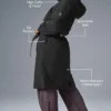Crinkle on the Move Trench – Schwarz