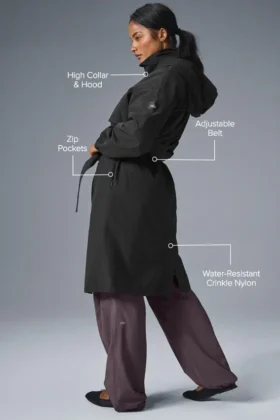 Crinkle on the Move Trench – Schwarz