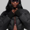 Cropped Atmosphere Daunenjacke – Schwarz