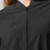 Cropped Breezy Full-Zip Cover-up – Schwarz
