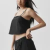 Cropped Connection Top – Schwarz