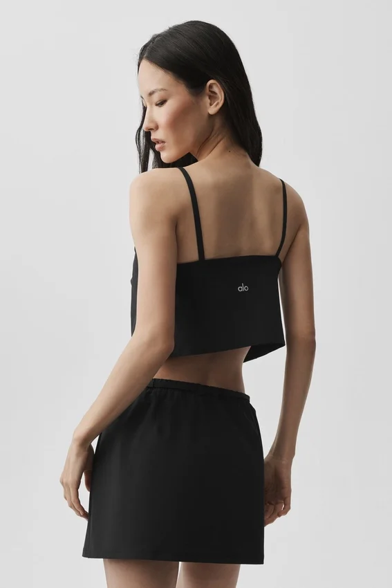 Cropped Connection Top – Schwarz