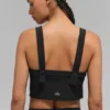 Cropped Dreamscape Top – Schwarz