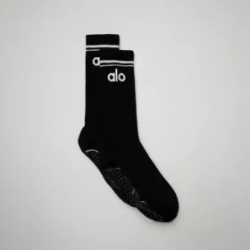 Damen-Barre-Socken „Throwback“ – Schwarz/Weiß