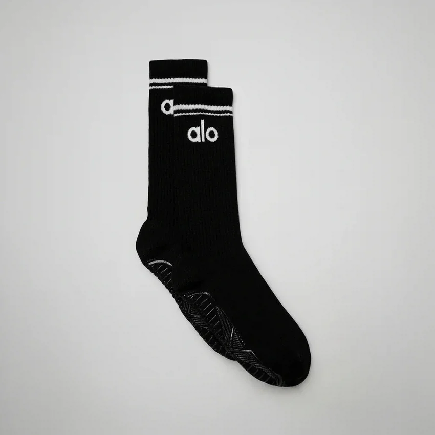 Damen-Barre-Socken „Throwback“ – Schwarz/Weiß