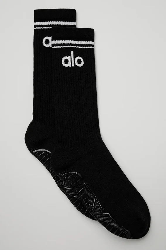 Damen-Barre-Socken „Throwback“ – Schwarz/Weiß