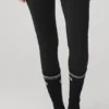 Damen-Barre-Socken „Throwback“ – Schwarz/Weiß