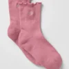 Damen-Socken „Lettuce Edge“ – Pink Wild Rose