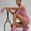 Damen-Socken „Lettuce Edge“ – Pink Wild Rose