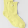 Damen-Socken „Lettuce Edge“ – Sunshine