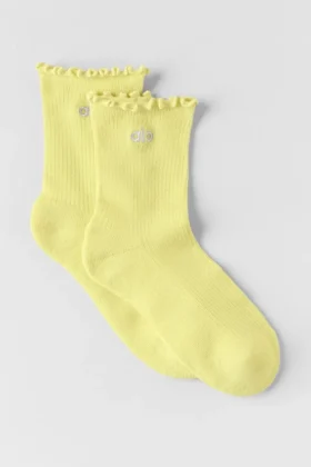 Damen-Socken „Lettuce Edge“ – Sunshine