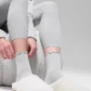 Damen-Socken mit gewelltem Saum – Athletic Heather Grey