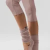 Damen-Socken „Siren Grip“ mit Riemchen – Taupe