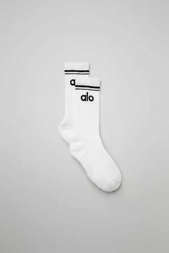 Damen-Socken „Throwback Barre“ – Weiß/Schwarz