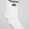 Damen-Socken „Throwback Barre“ – Weiß/Schwarz