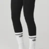 Damen-Socken „Throwback Barre“ – Weiß/Schwarz