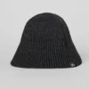 Denim-Strick-Cloche – Schwarz/Anthrazit