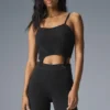 Denim-Strick-Top – Schwarz/Anthrazit