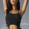 Denim-Strick-Top – Schwarz/Anthrazit