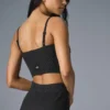 Denim-Strick-Top – Schwarz/Anthrazit