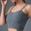 Denim-Strick-Top – Stahlgrau/Anthrazit