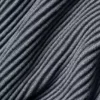 Denim-Strick-Hose mit High-Waist und ausgestelltem Bein – Stahlgrau/Anthrazit