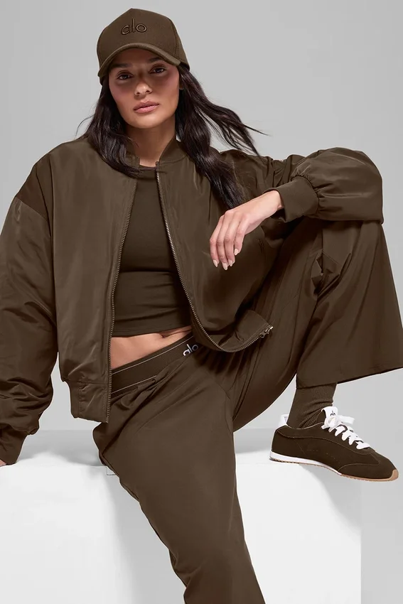 District-Trucker-Hut aus Wollmischung – Espresso